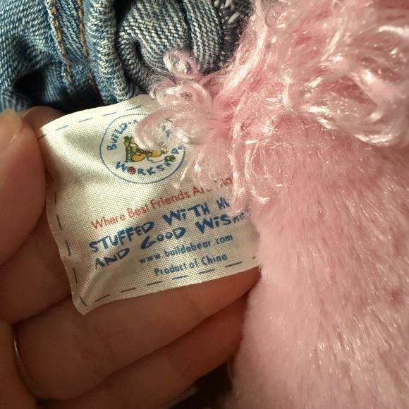 2003 Build-A-Bear Pink Poodle Dog 15" Plush w/ Full Outfit - Picture 6 of 7